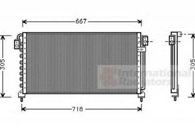 VAN WEZEL 51005028 -  Конденсатор, кондиционер